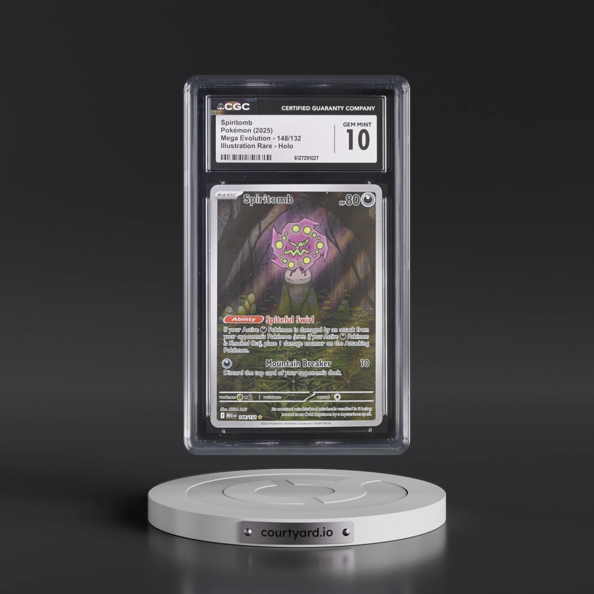 2025 Mega Evolution - MEG EN #148/132 Spiritomb - Illustration Rare Holo (CGC 10 GEM MINT)