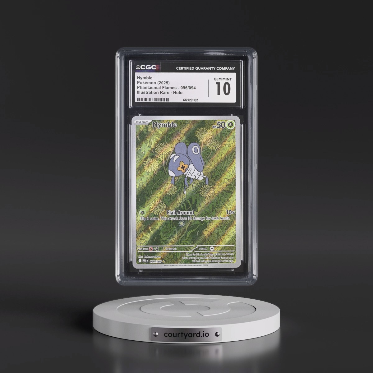 2025 Phantasmal Flames - PFL EN #096/094 Nymble - Illustration Rare Holo (CGC 10 GEM MINT)