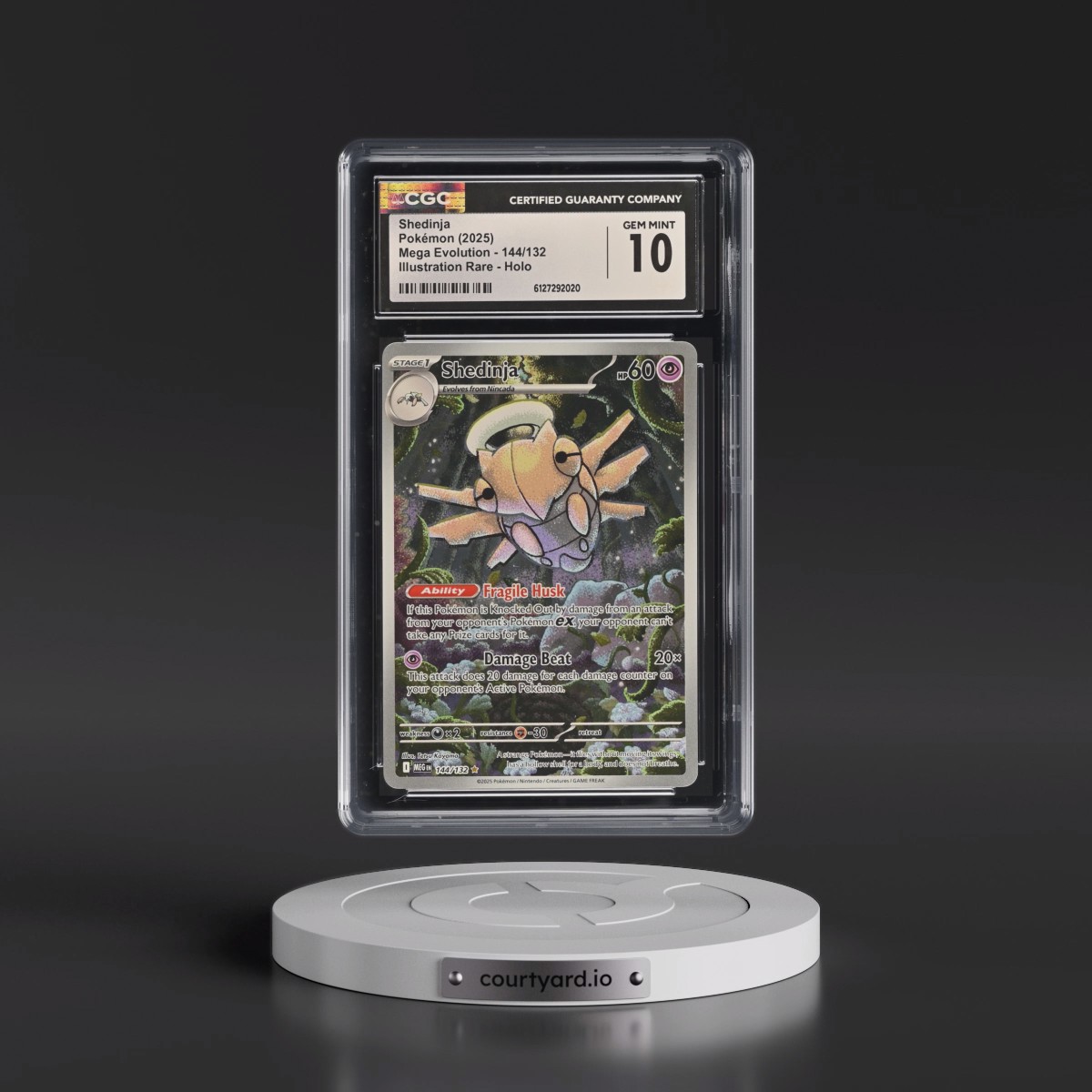 2025 Mega Evolution - MEG EN #144/132 Shedinja - Illustration Rare Holo (CGC 10 GEM MINT)