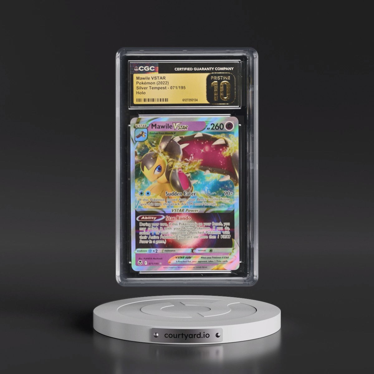 2022 Silver Tempest #071/195 Mawile VSTAR - Holo (CGC 10 PRISTINE)