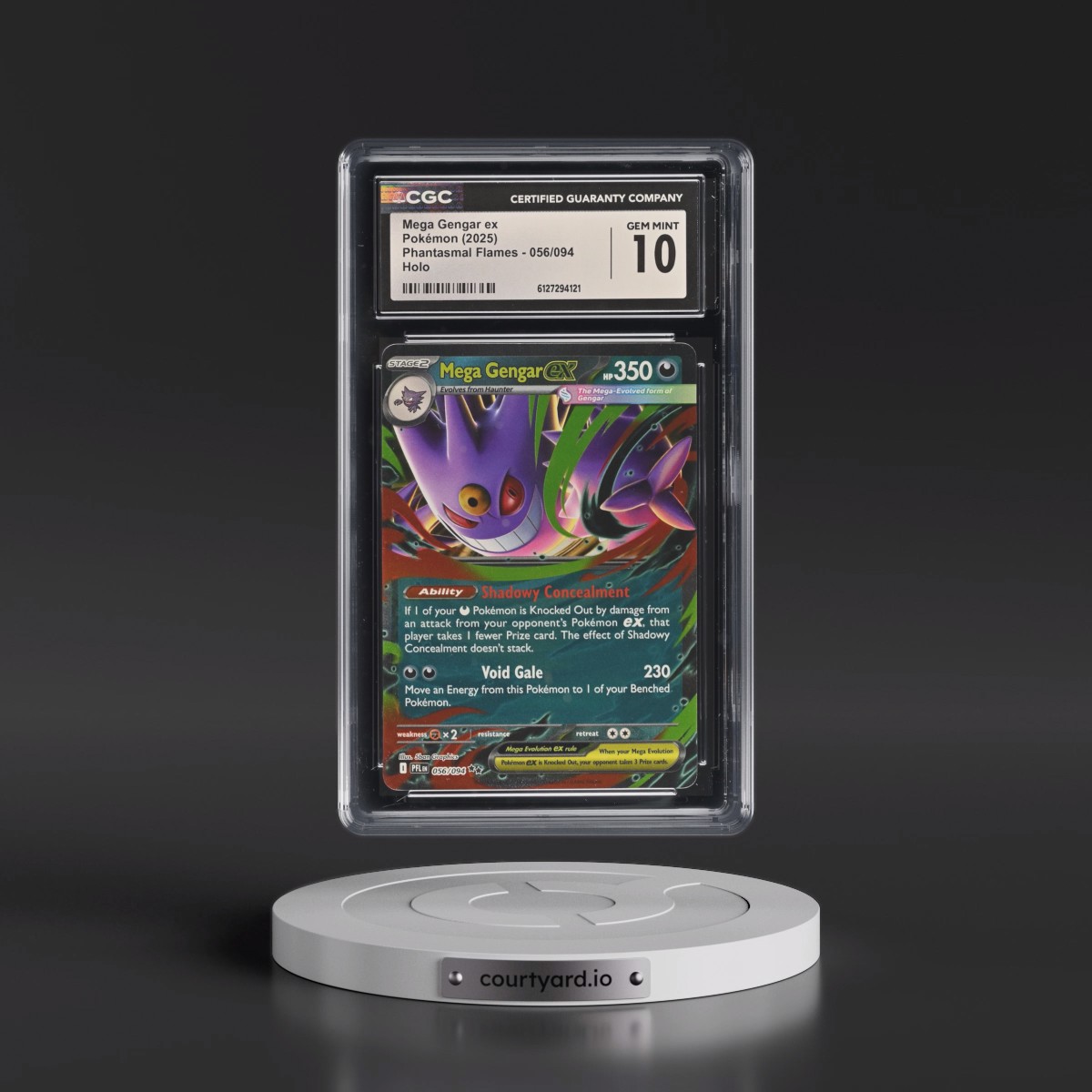 2025 Phantasmal Flames - PFL EN #056/094 Mega Gengar ex - Holo (CGC 10 GEM MINT)