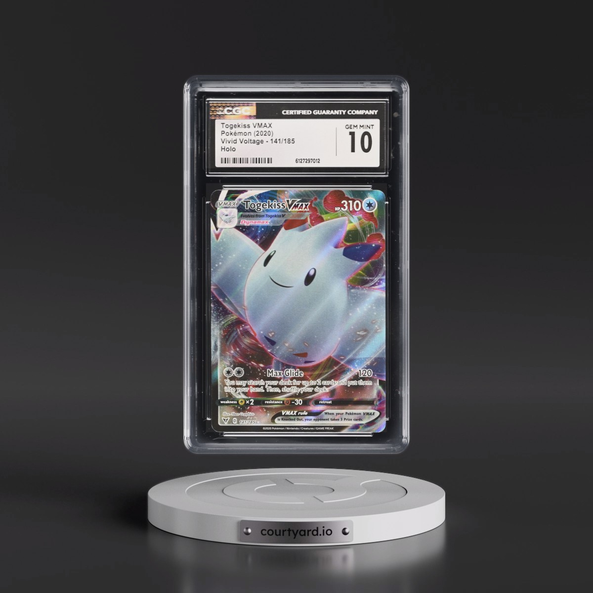 2020 Vivid Voltage #141/185 Togekiss VMAX - Holo (CGC 10 GEM MINT)