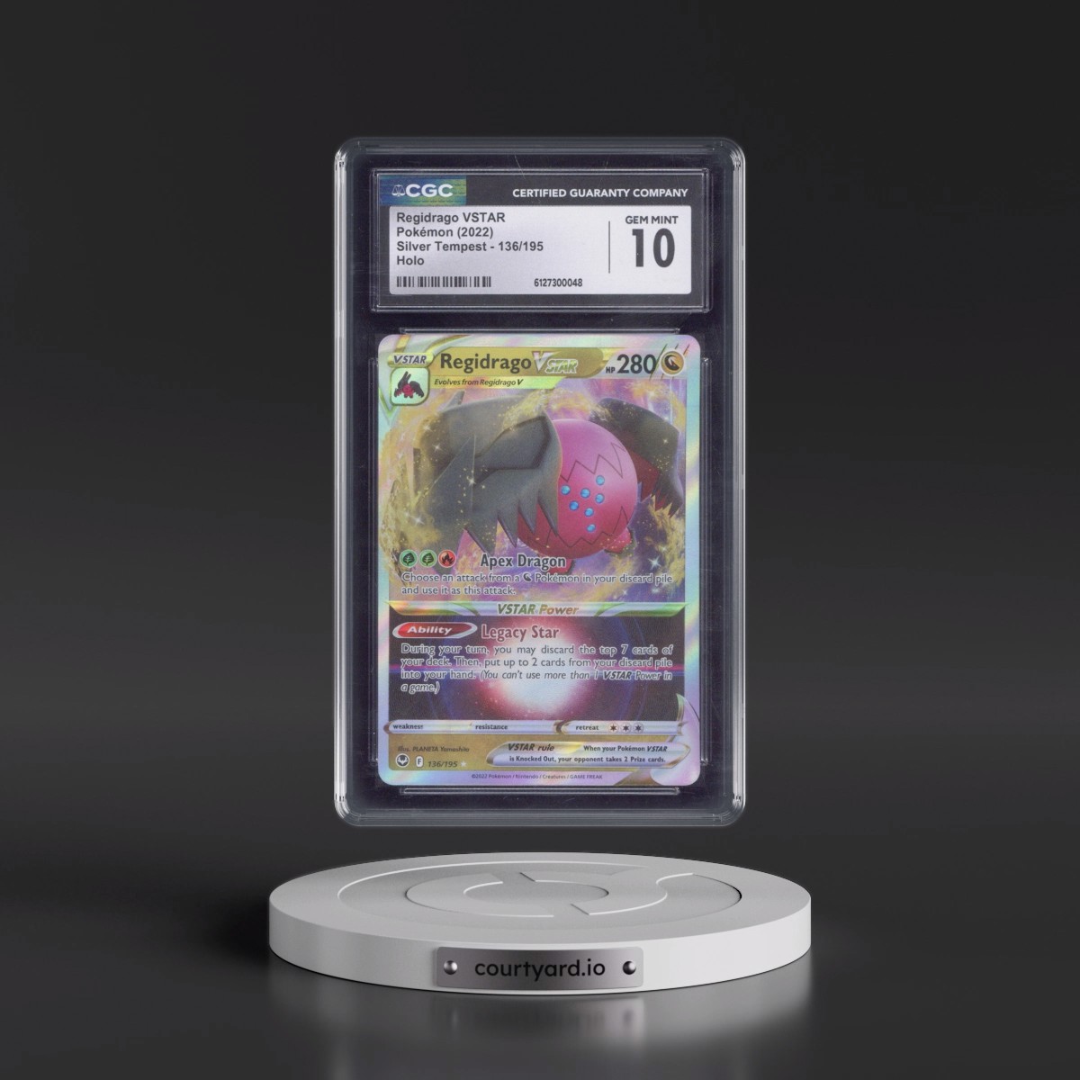 2022 Silver Tempest Regidrago VSTAR - Holo #136/195 CGC 10