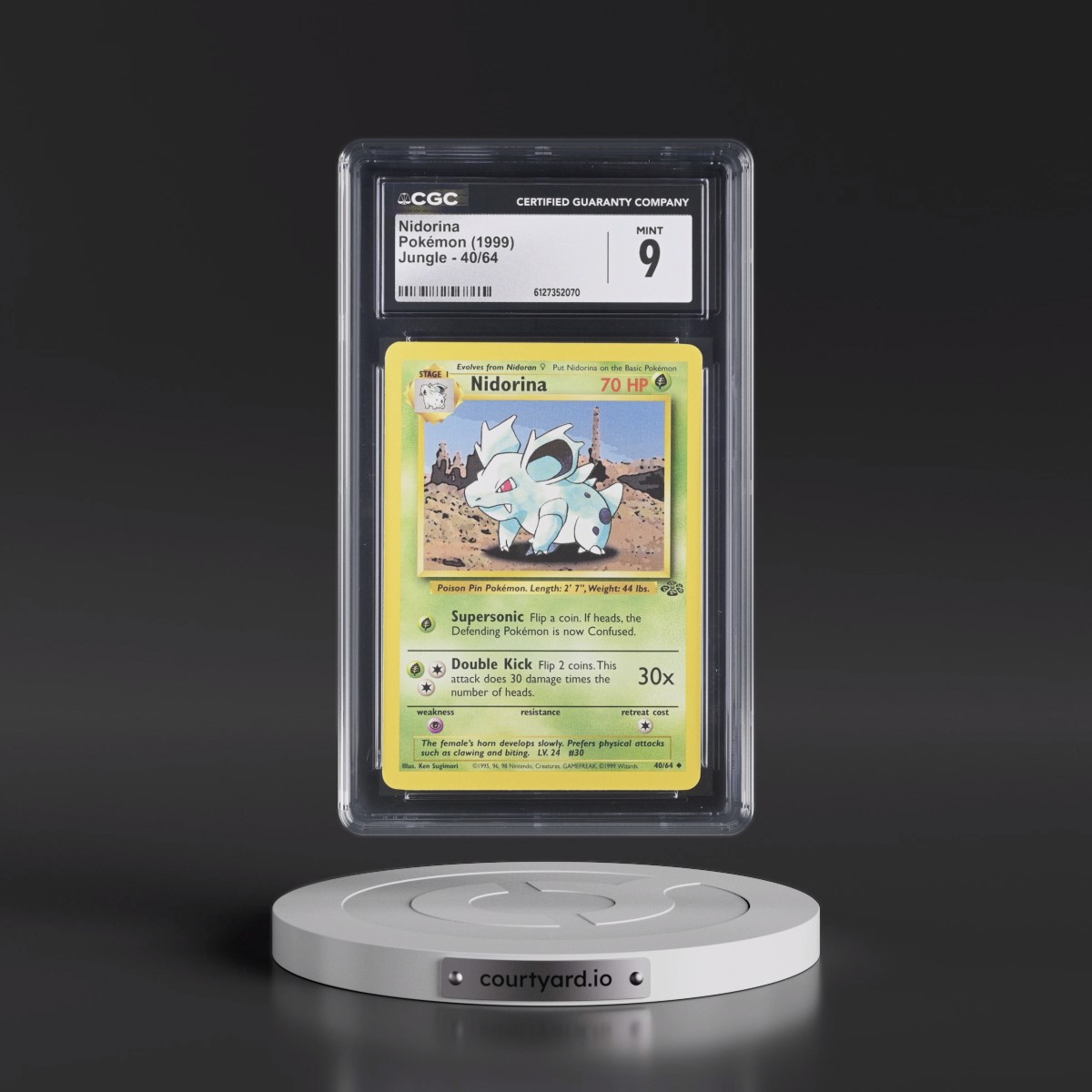 1999 Jungle #40/64 Nidorina (CGC 9 MINT)