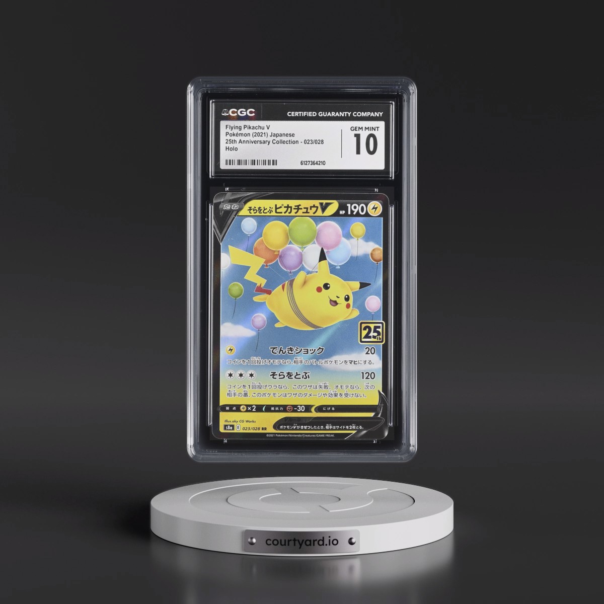 2021 25th Anniversary Collection #023/028 Flying Pikachu V - Holo (CGC 10 GEM MINT)