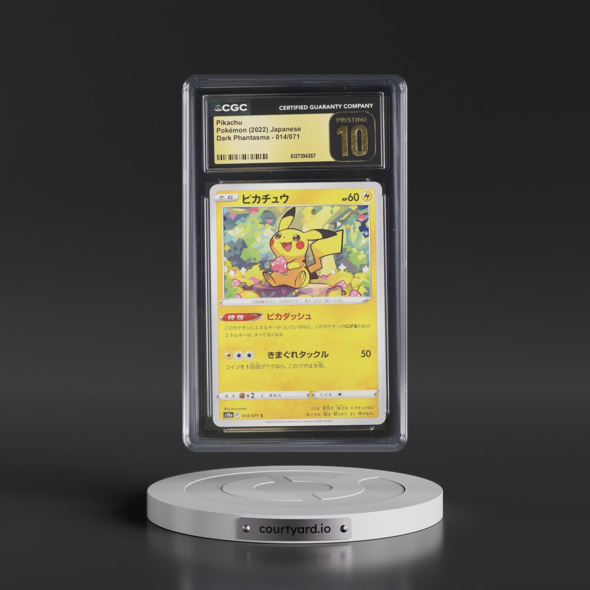 2021 Dark Phantasma #014/071 Pikachu (CGC 10 PRISTINE)