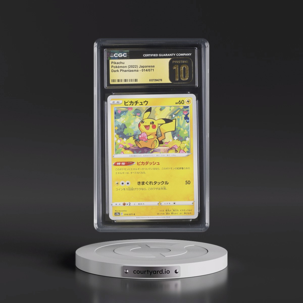 2021 Dark Phantasma #014/071 Pikachu (CGC 10 PRISTINE)