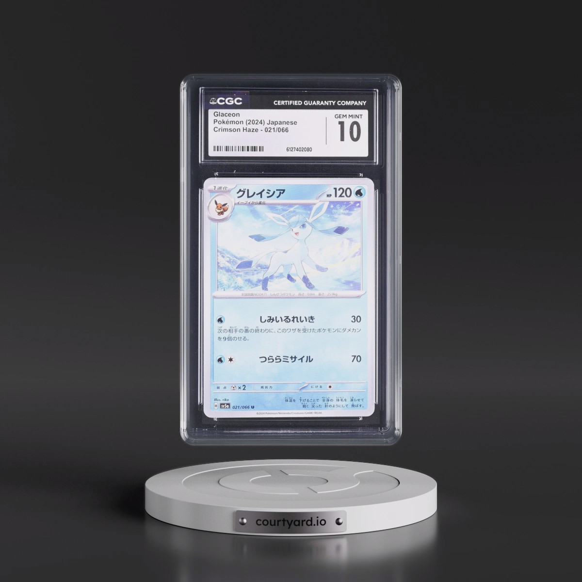 2024 Crimson Haze #021/066 Glaceon (CGC 10 GEM MINT)