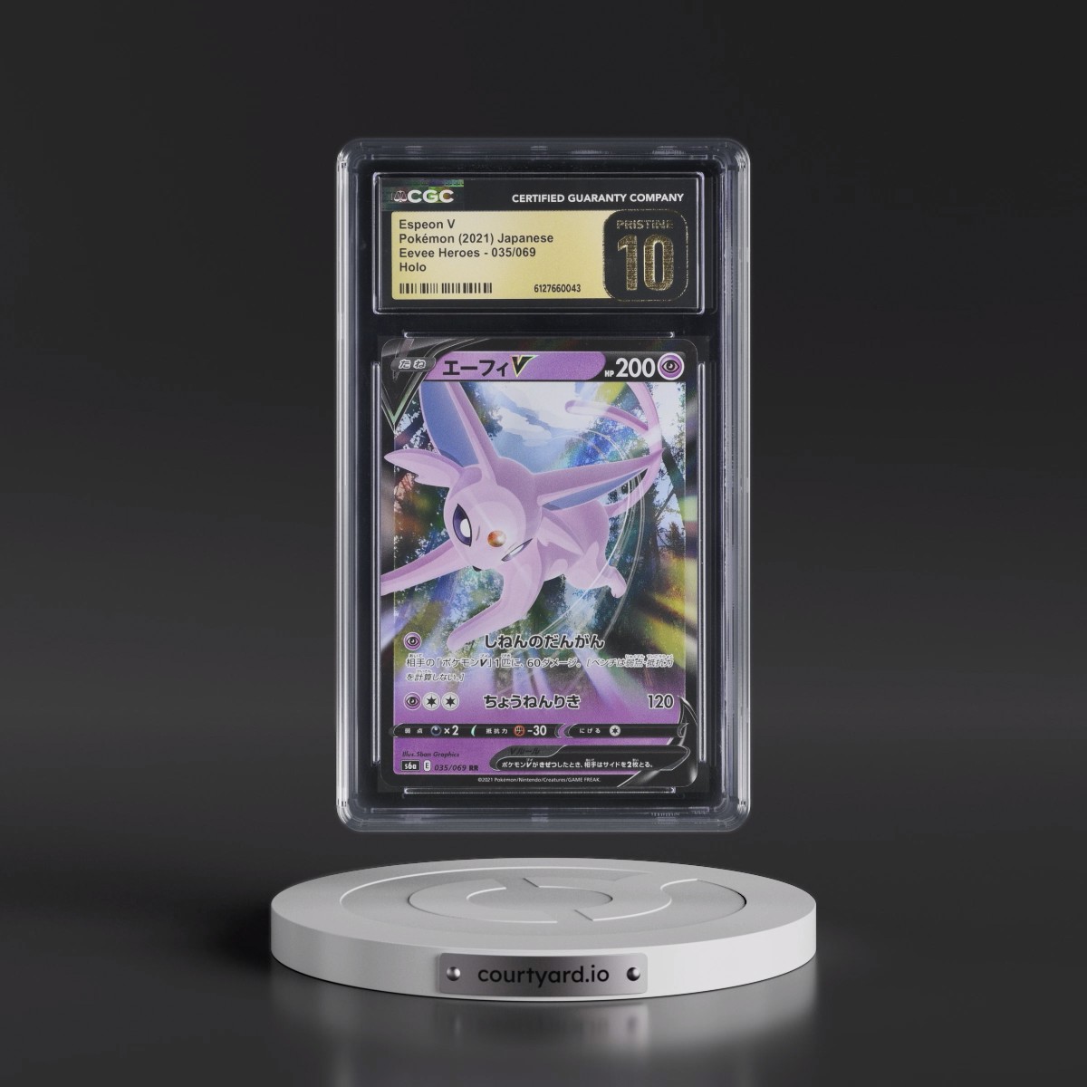 2021 Eevee Heroes #035/069 Espeon V - Holo (CGC 10 PRISTINE)