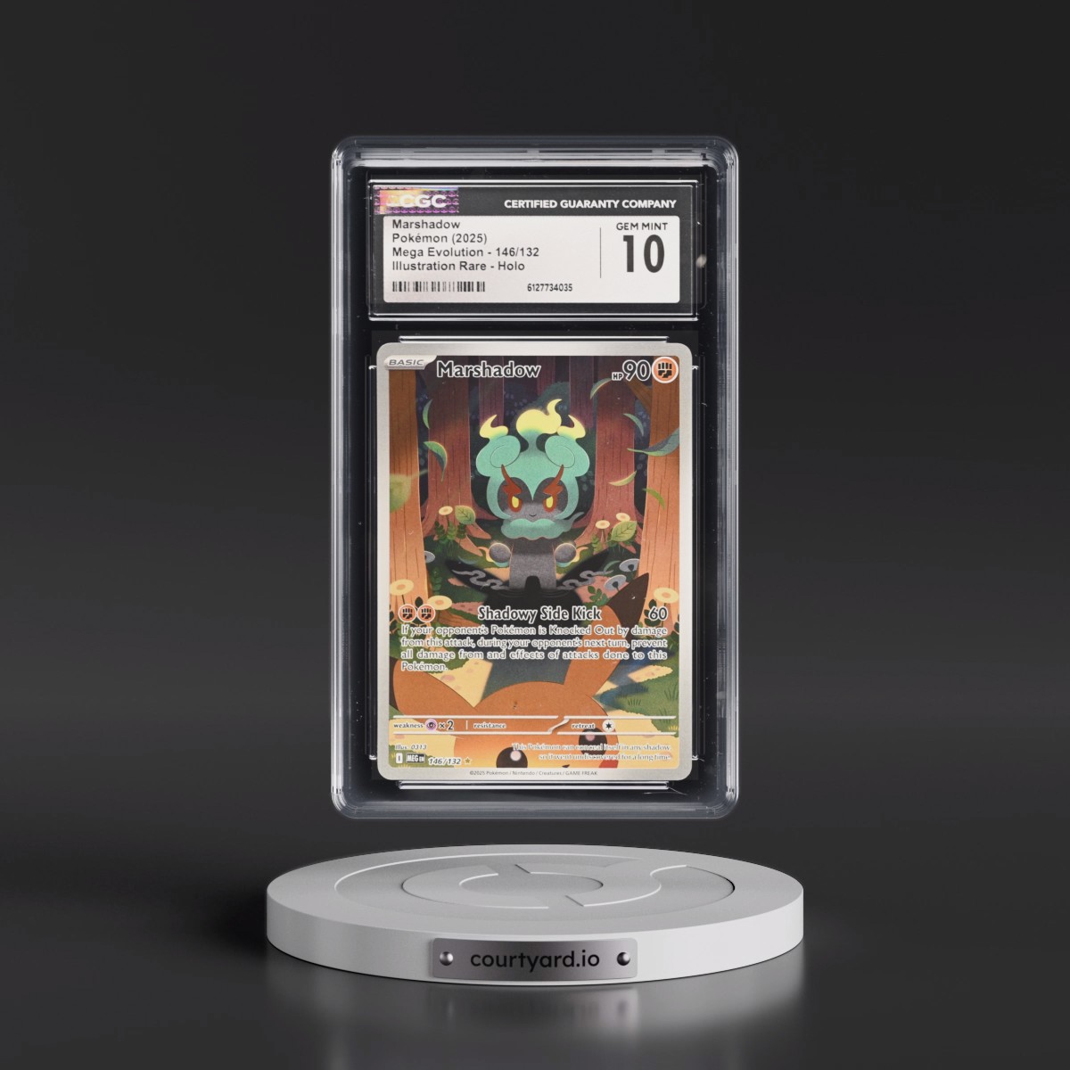 2025 Mega Evolution - MEG EN #146/132 Marshadow - Illustration Rare Holo (CGC 10 GEM MINT)