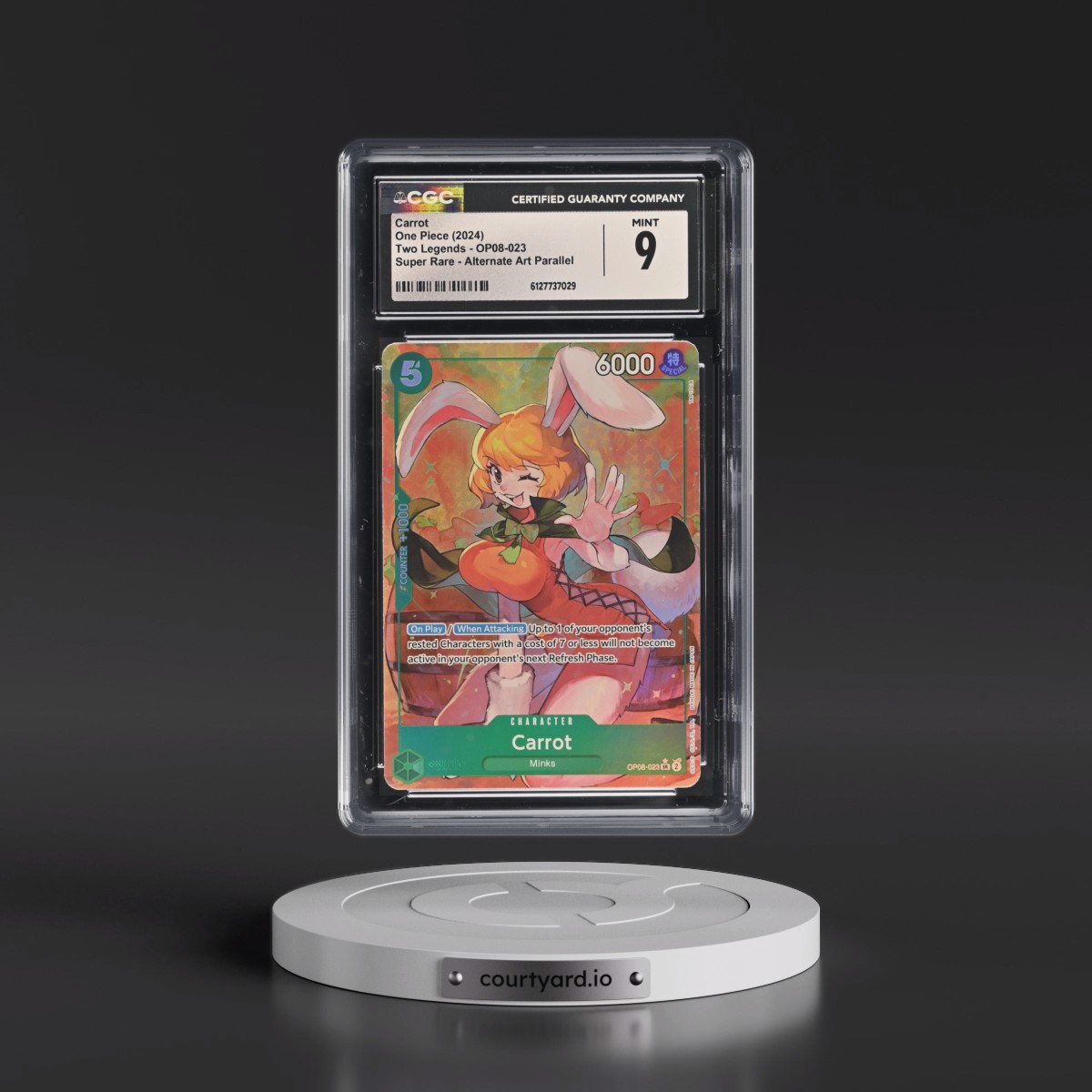 2024 Two Legends (OP08) - English #OP08-023 Carrot - (Borderless) Alt Art (CGC 9 MINT)