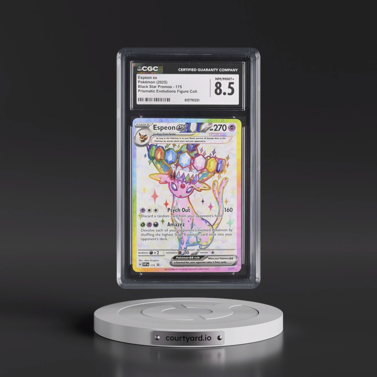 2023 Black Star Promos - Scarlet & Violet SVP EN #175 Espeon ex - Prismatic Evolutions Premium Figure Collection (Holo) (CGC 8.5 NM-MT+)