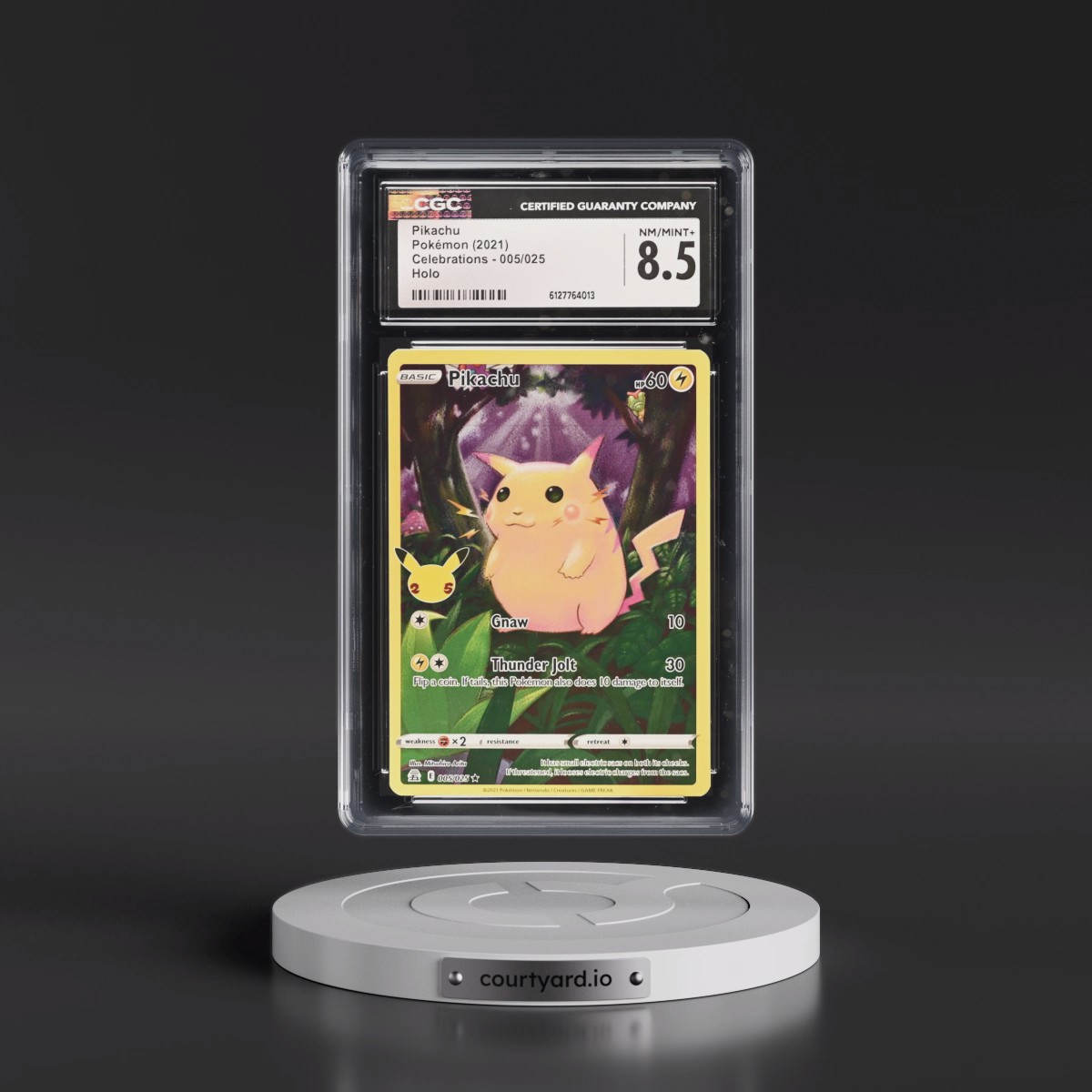 2021 Celebrations #005/025 Pikachu - Holo (CGC 8.5 NM-MT+)