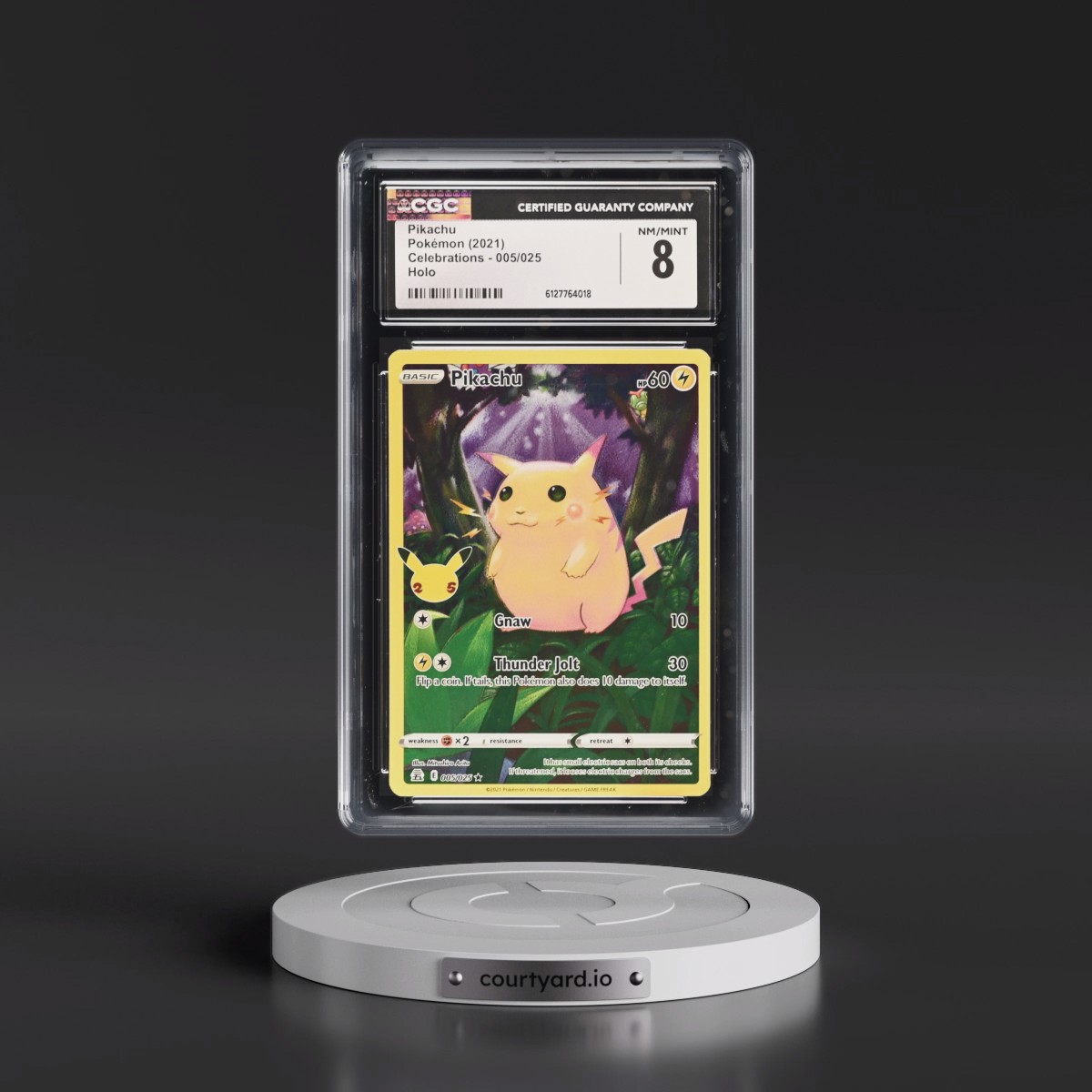 2021 Celebrations #005/025 Pikachu - Holo (CGC 8 NM-MT)