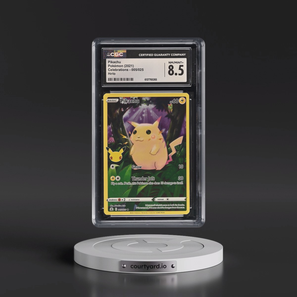 2021 Celebrations #005/025 Pikachu - Holo (CGC 8.5 NM-MT+)
