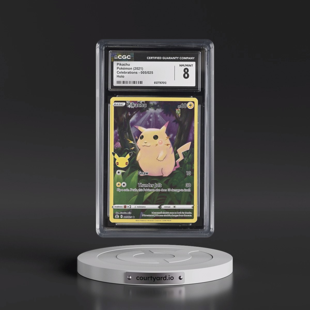 2021 Celebrations #005/025 Pikachu - Holo (CGC 8 NM-MT)