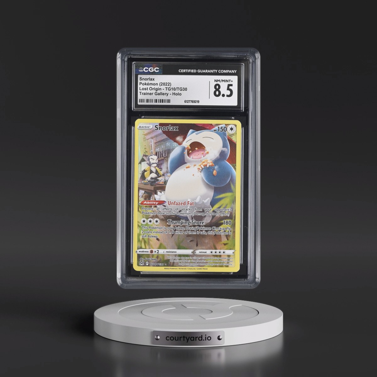 2022 Lost Origin #TG10/TG30 Snorlax - Trainer Gallery Holo (CGC 8.5 NM-MT+)