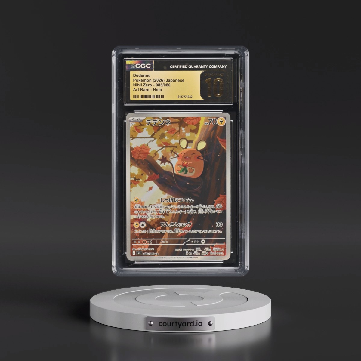 2026 Nihil Zero - M3 #085/080 Dedenne - Art Rare Holo (CGC 10 PRISTINE)