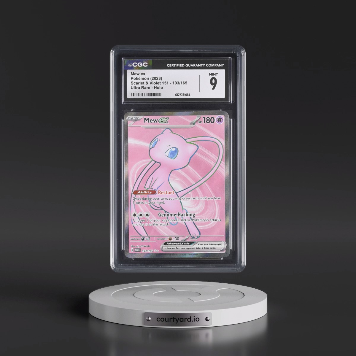 2023 Scarlet & Violet 151 - MEW EN #193/165 Mew ex - Ultra Rare Holo (CGC 9 MINT)