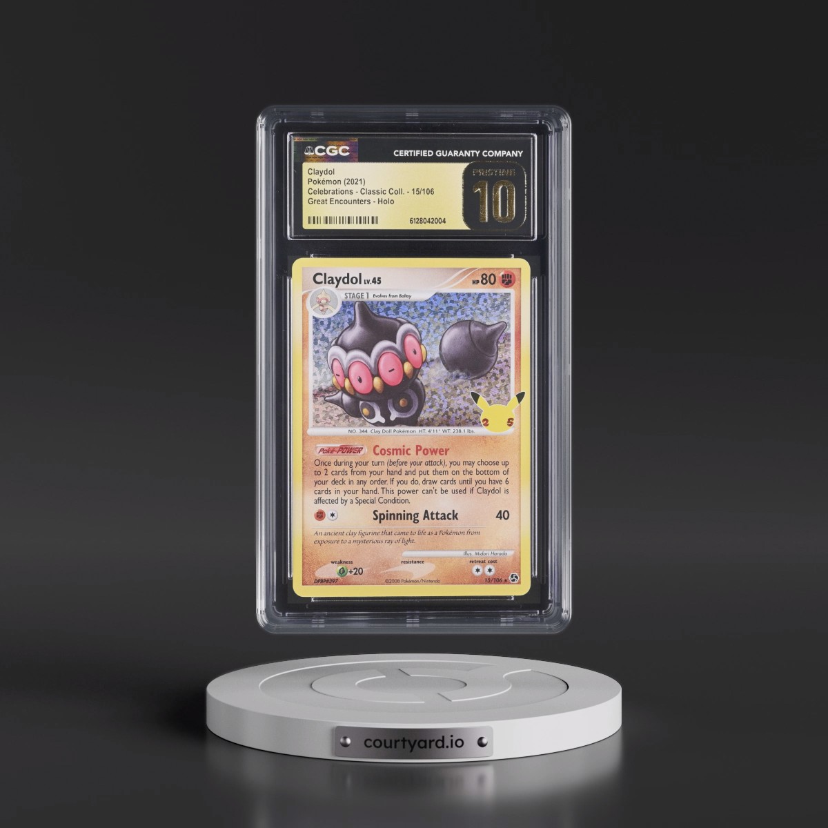 2021 Celebrations - Classic Collection #15/106 Claydol - Great Encounters Holo (CGC 10 PRISTINE)
