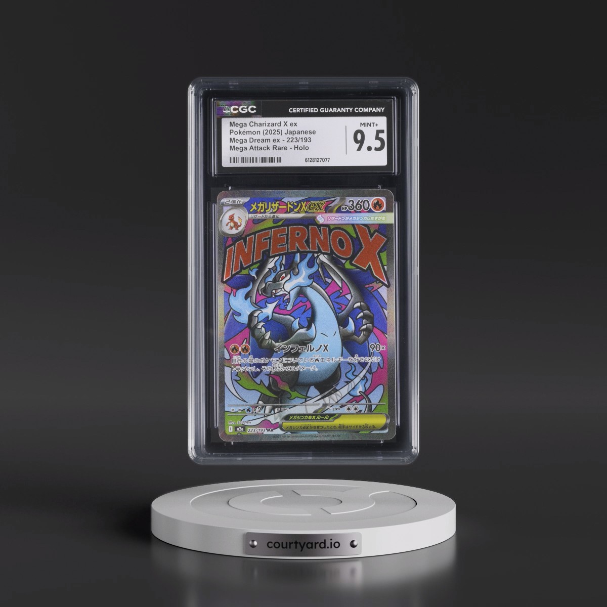 2025 Mega Dream ex - M2a #223/193 Mega Charizard X ex - Mega Attack Rare Holo (CGC 9.5 MINT+)