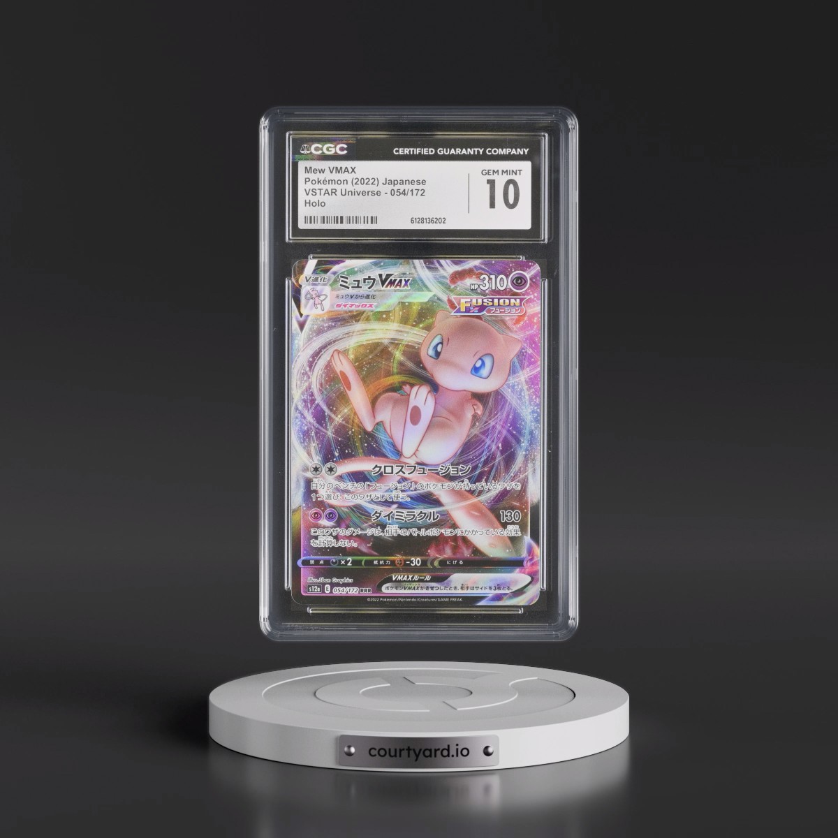 2022 VSTAR Universe #054/172 Mew VMAX - Holo (CGC 10 GEM MINT)