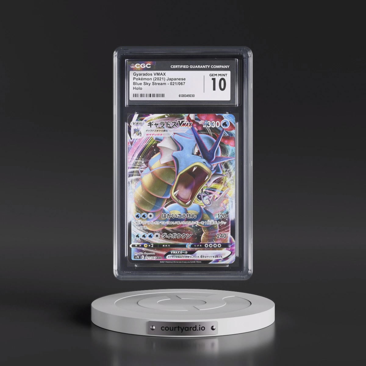 2021 Blue Sky Stream #021/067 Gyarados VMAX - Holo (CGC 10 GEM MINT)