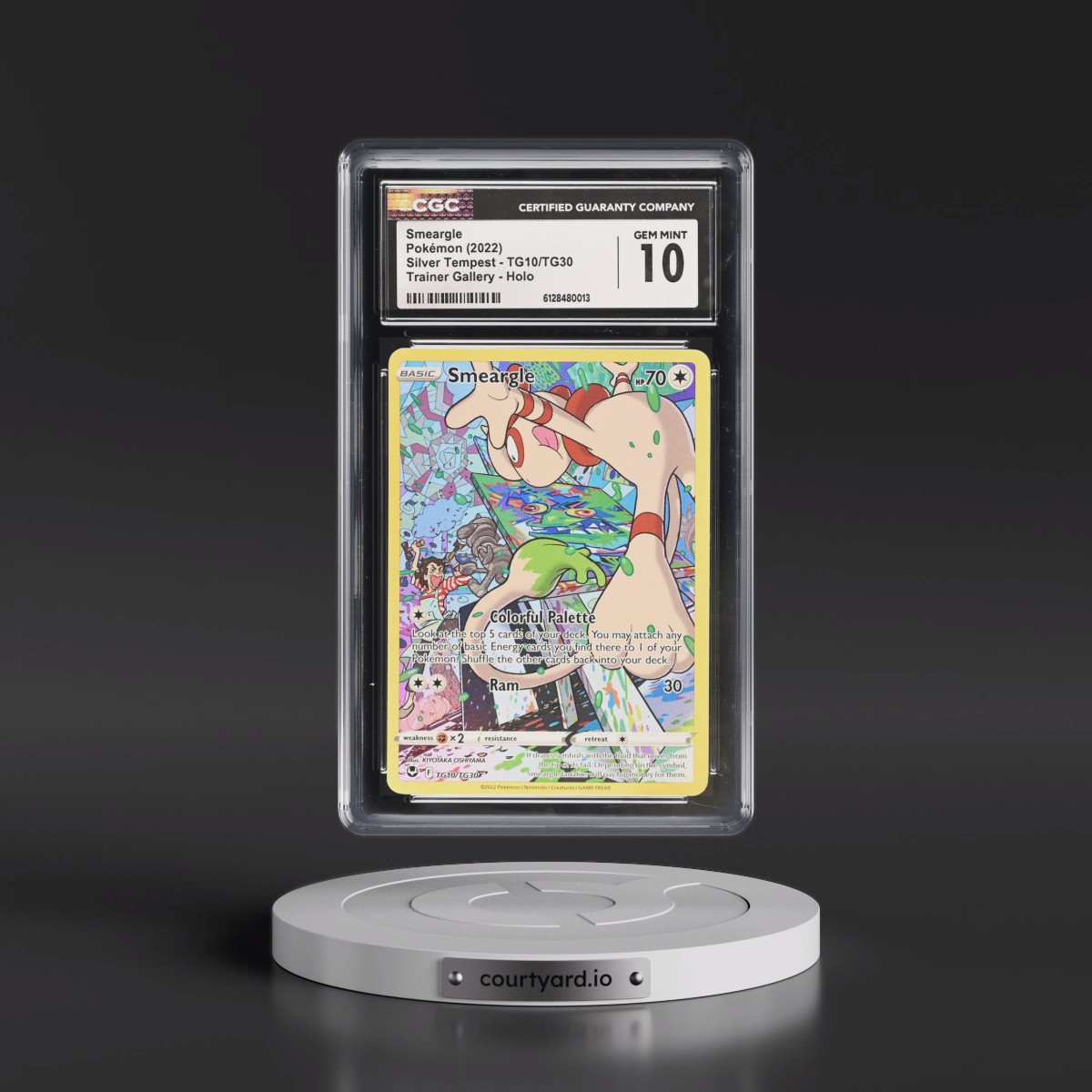2022 Silver Tempest #TG10/TG30 Smeargle - Trainer Gallery Holo (CGC 10 GEM MINT)