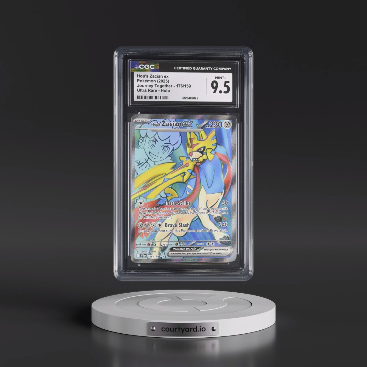 2024 Journey Together - JTG EN #176/159 Hop's Zacian ex - Ultra Rare Holo (CGC 9.5 MINT+)