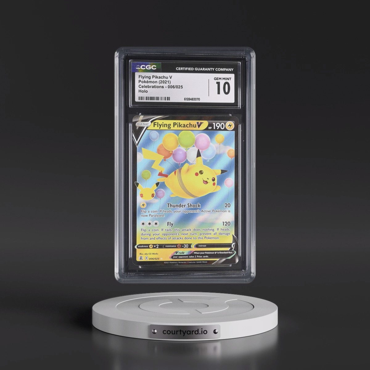 2021 Celebrations #006/025 Flying Pikachu V - Holo (CGC 10 GEM MINT)