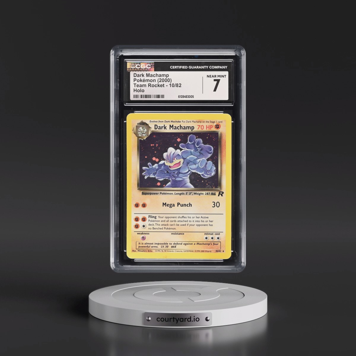 1999 Team Rocket #10/82 Dark Machamp - Holo (CGC 7 NM)