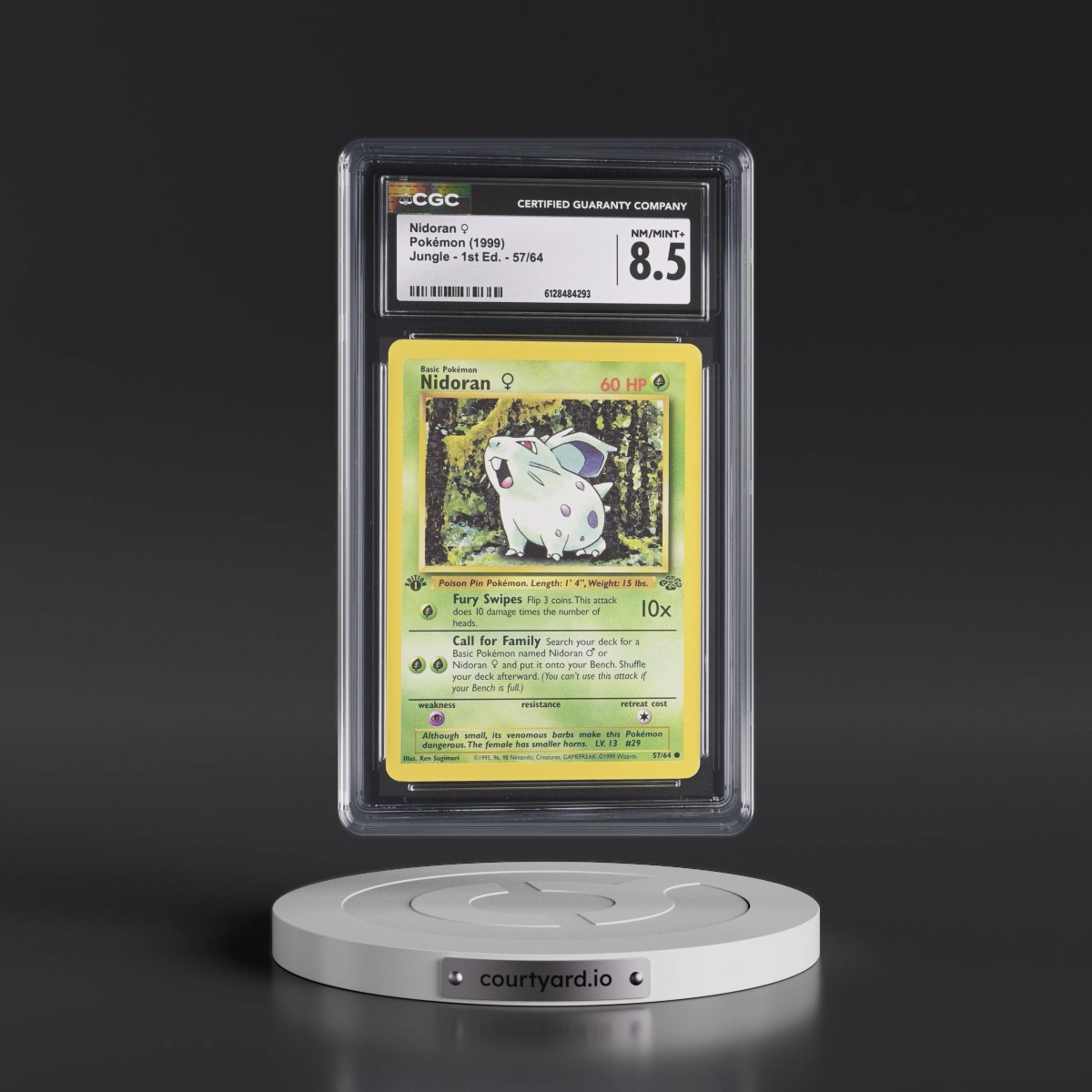 1999 Jungle #57/64 Nidoran â?? - 1st Edition 1st Edition (CGC 8.5 NM-MT+)