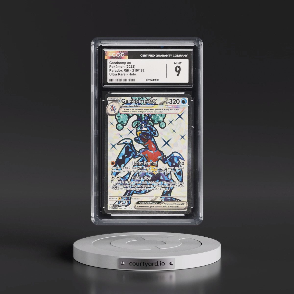 2023 Paradox Rift - PAR EN #219/182 Garchomp ex - Ultra Rare Holo (CGC 9 MINT)