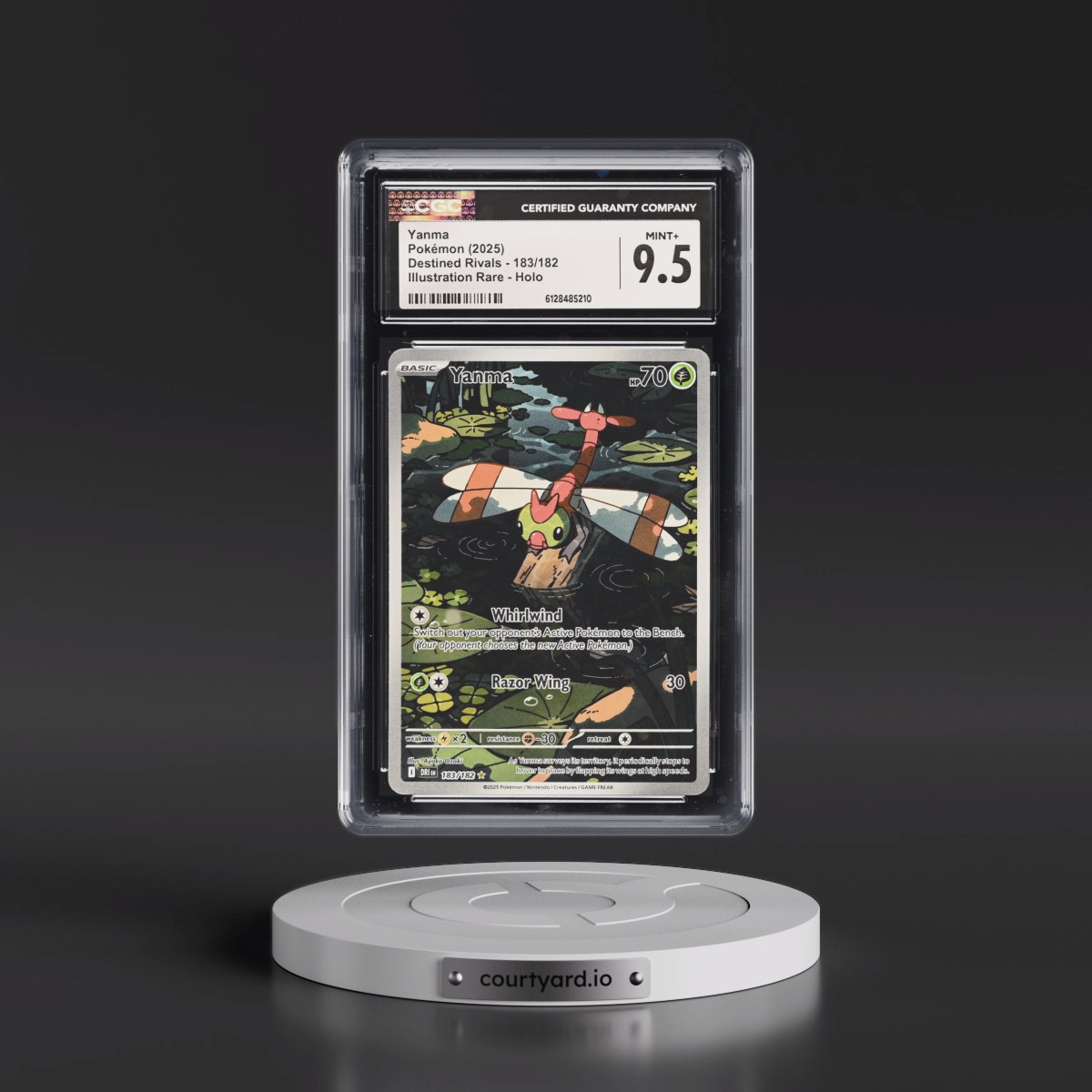 2025 Destined Rivals - DRI EN #183/182 Yanma - Illustration Rare Holo (CGC 9.5 MINT+)