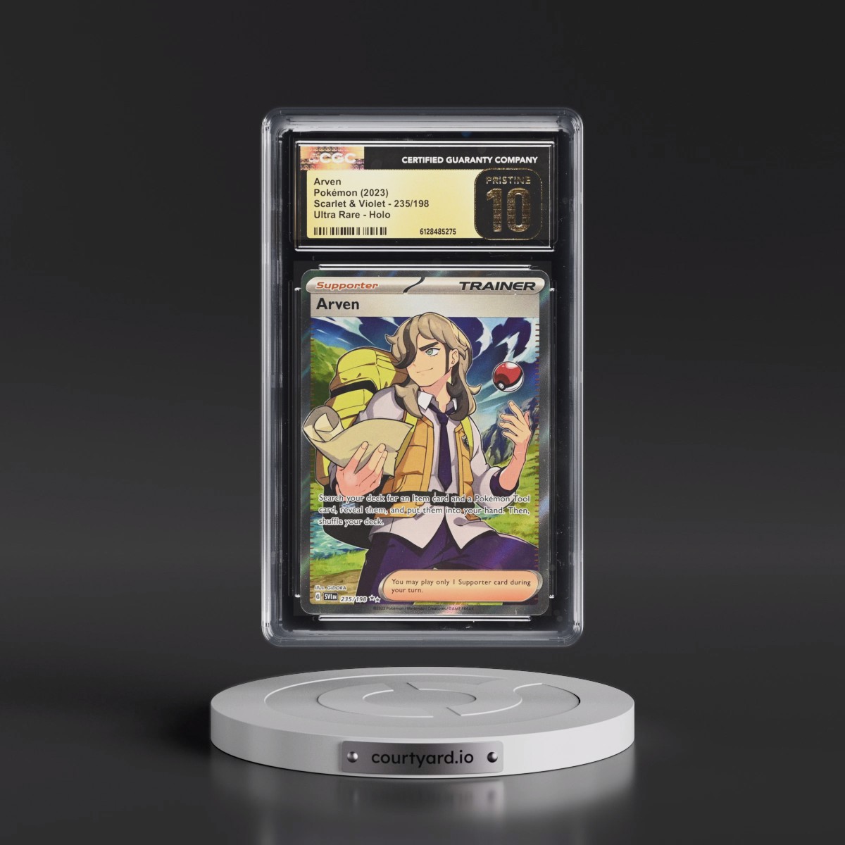 2023 Scarlet & Violet #235/198 Arven - Ultra Rare Holo (CGC 10 PRISTINE)