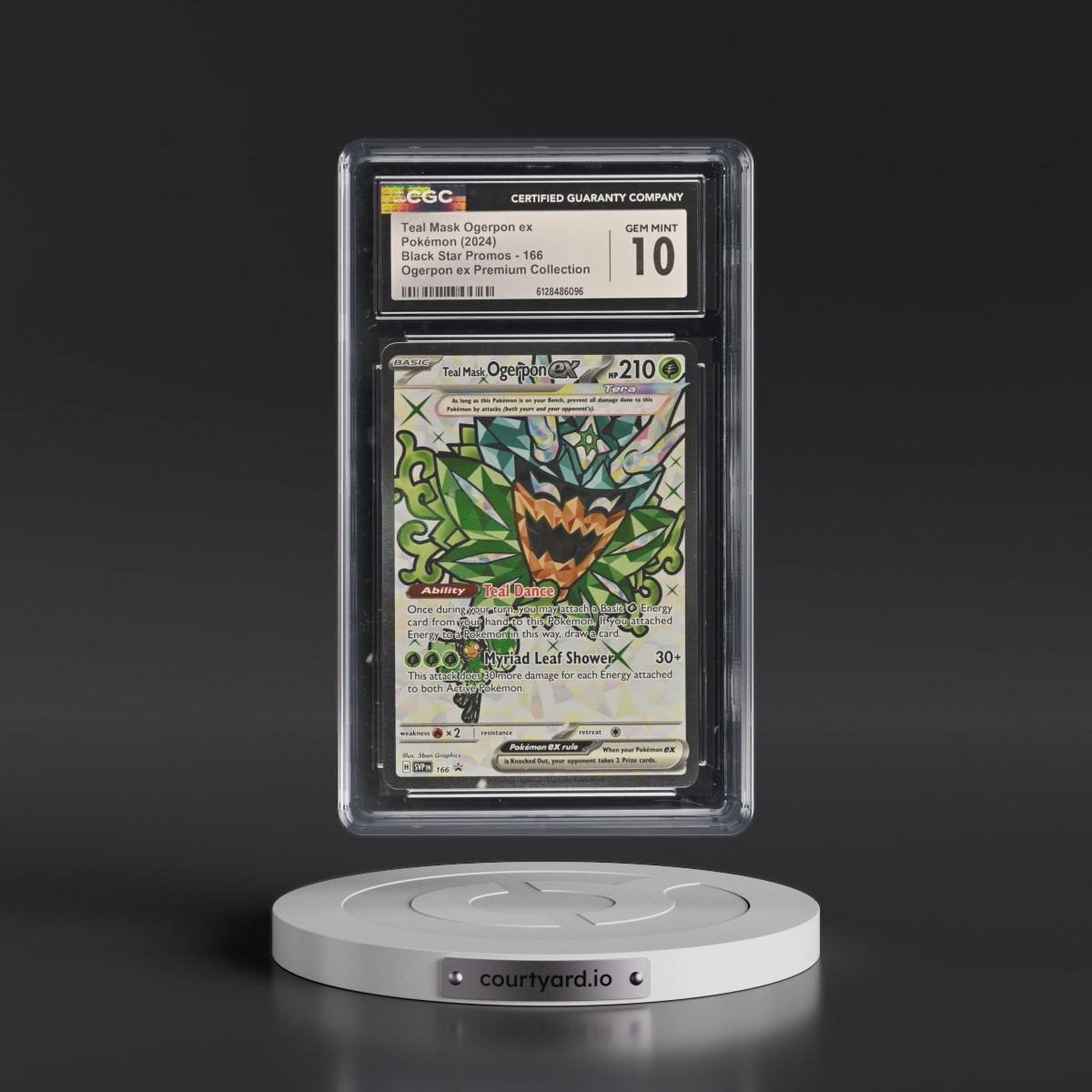 2023 Black Star Promos - Scarlet & Violet SVP EN #166 Teal Mask Ogerpon ex - Ogerpon ex Premium Collection (Holo) (CGC 10 GEM MINT)