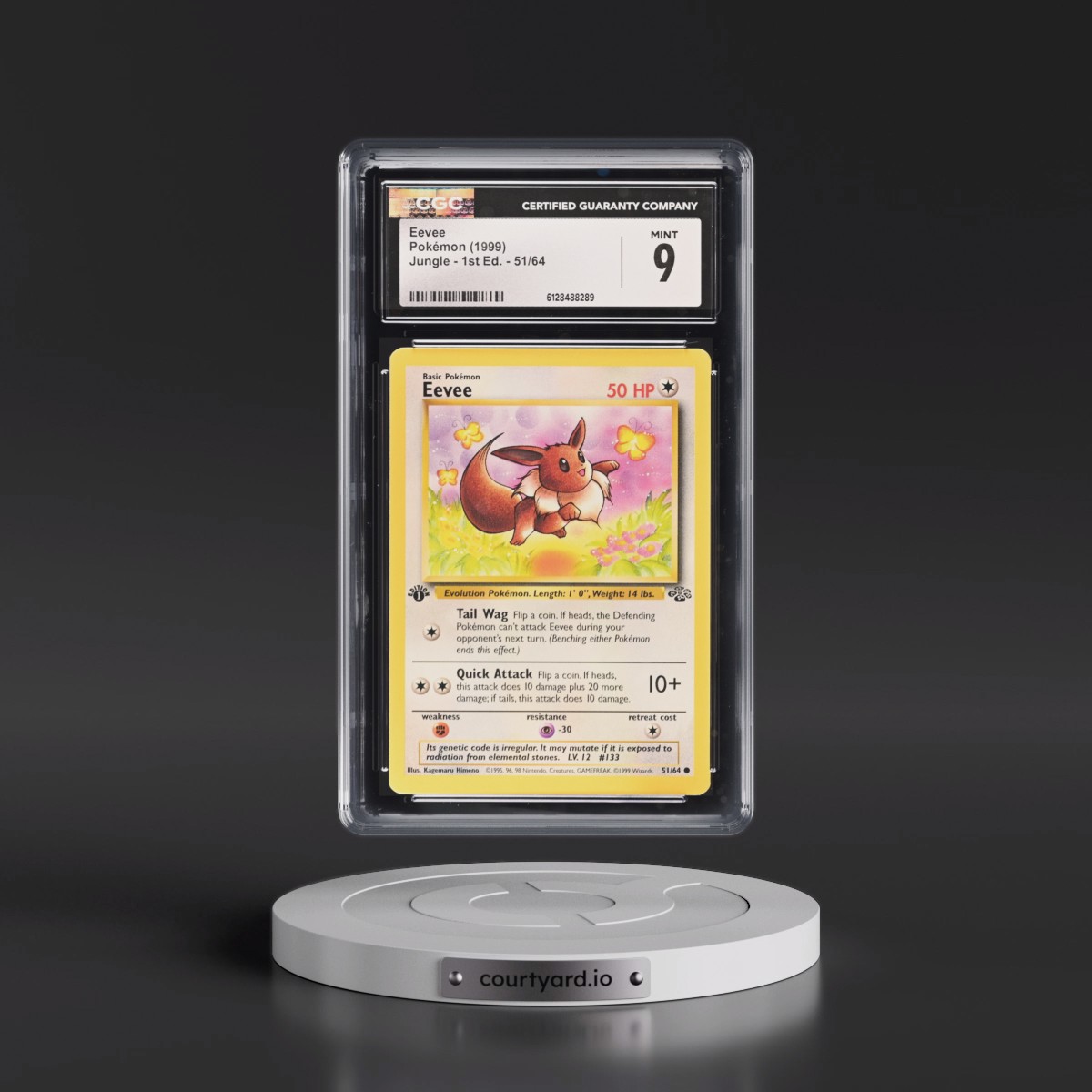 1999 Jungle #51/64 Eevee - 1st Edition 1st Edition (CGC 9 MINT)
