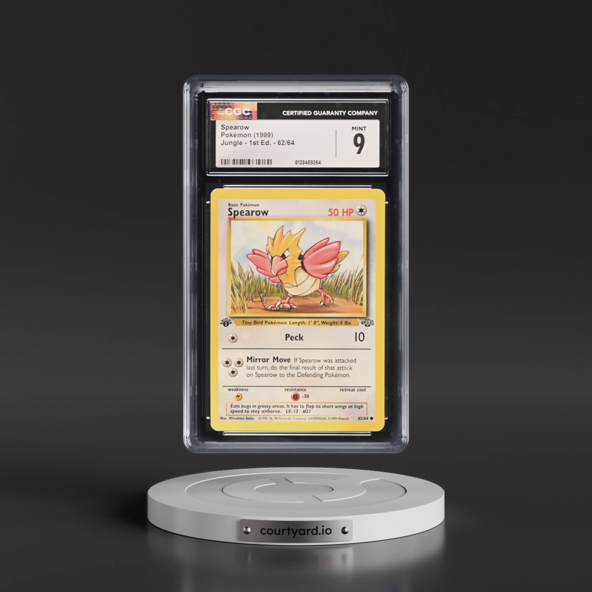 1999 Jungle #62/64 Spearow - 1st Edition 1st Edition (CGC 9 MINT)