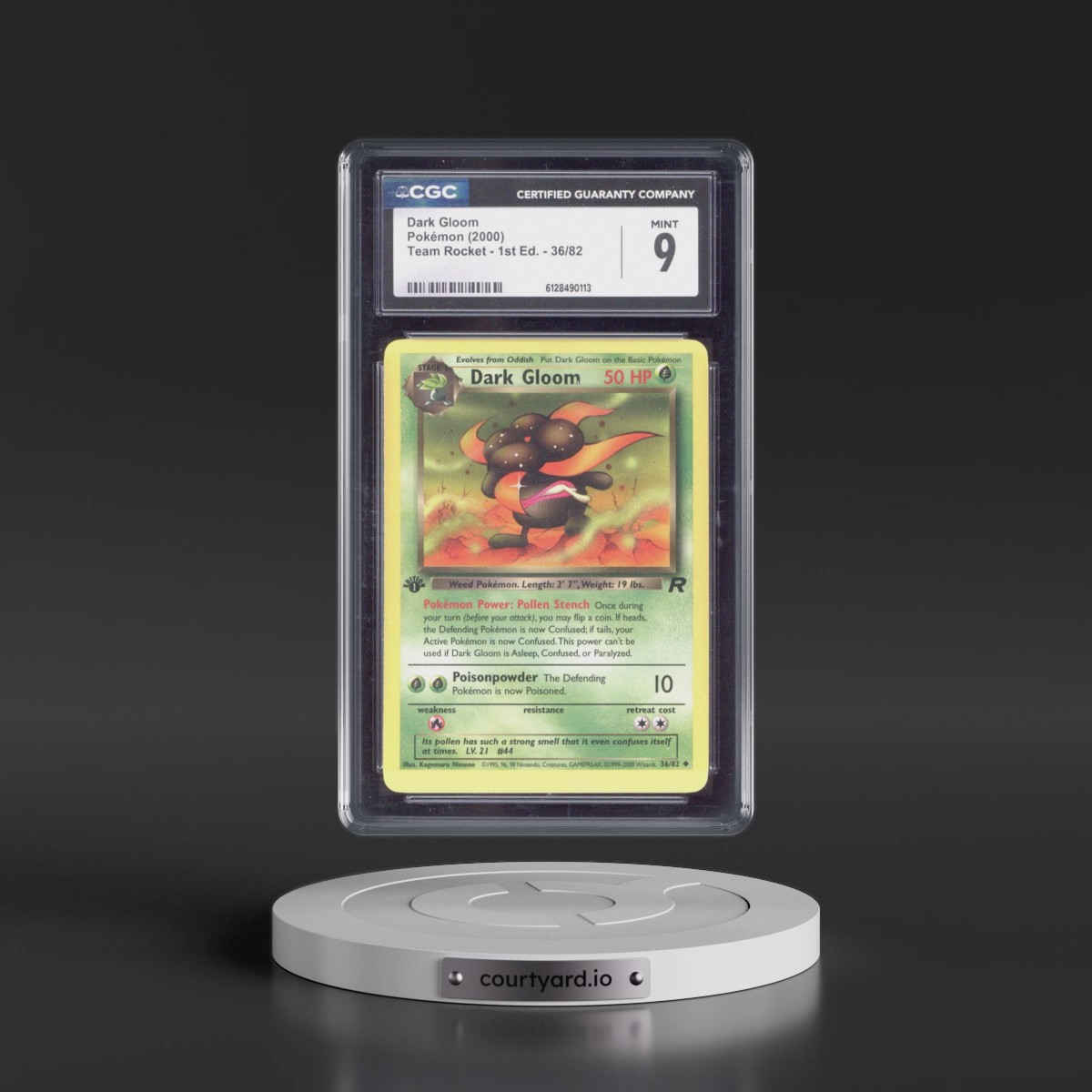 2000 Team Rocket #36/82 Dark Gloom - 1st Edition 1st Edition (CGC 9 MINT)