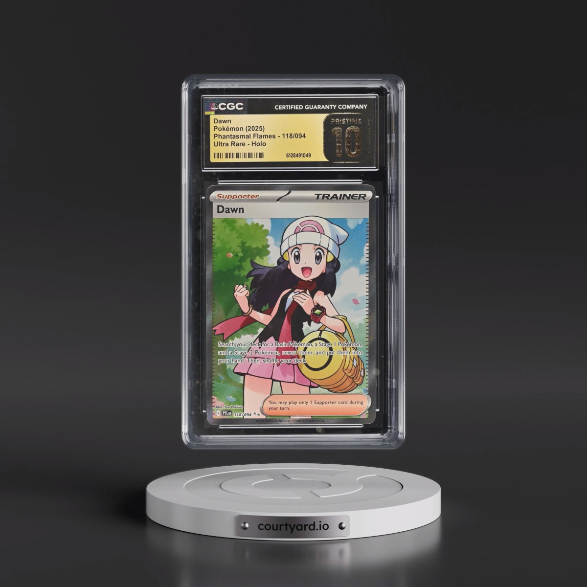 2025 Phantasmal Flames - PFL EN #118/094 Dawn - Ultra Rare Holo (CGC 10 PRISTINE)