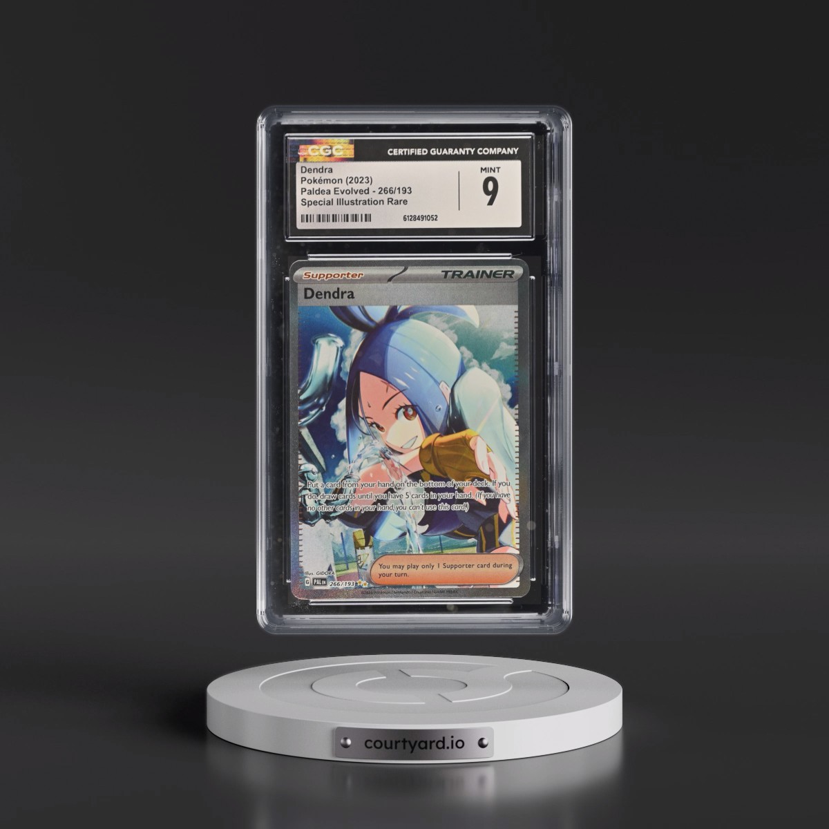 2023 Paldea Evolved - PAL EN #266/193 Dendra - Special Illustration Rare (Holo) (CGC 9 MINT)