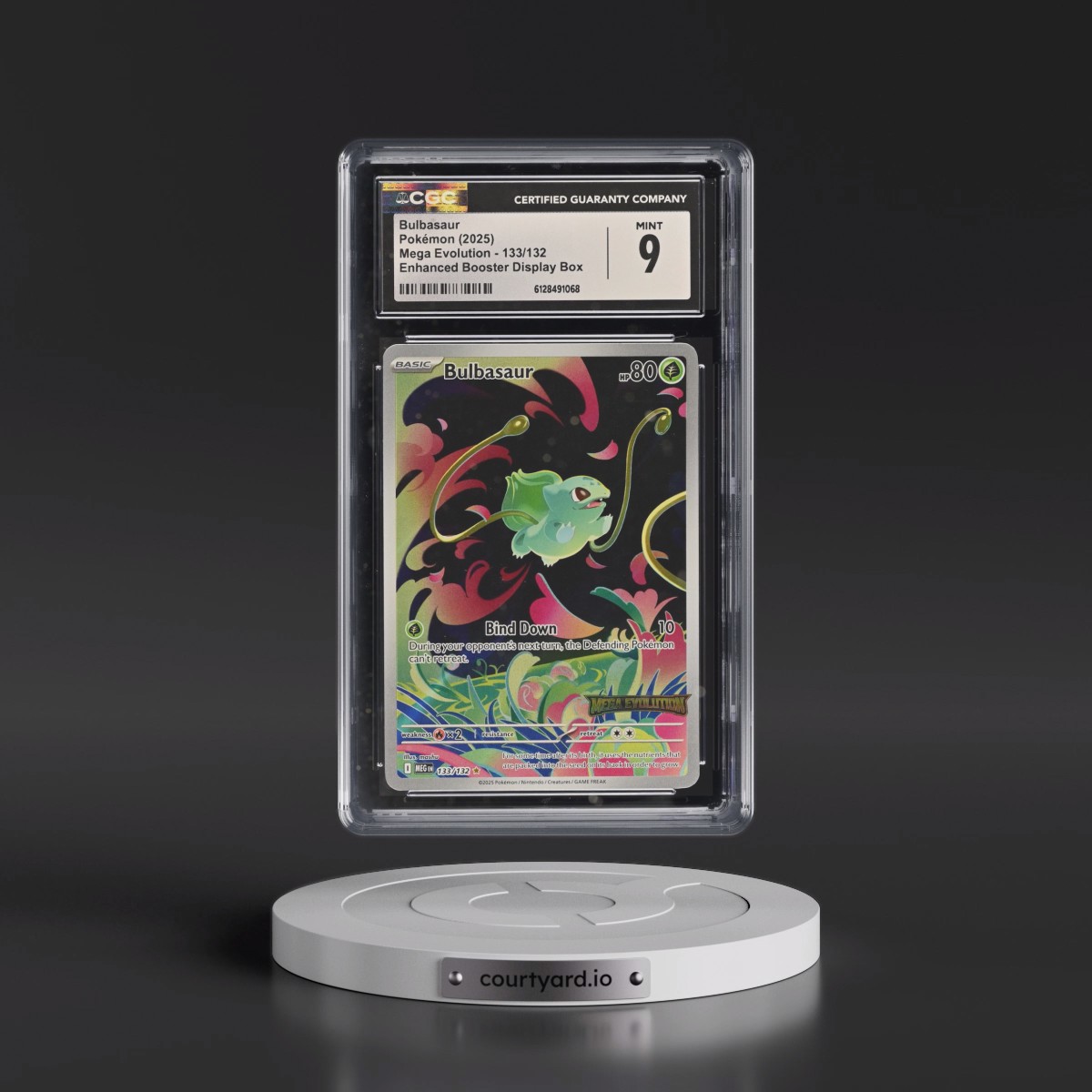 2025 Mega Evolution - MEG EN #133/132 Bulbasaur - Enhanced Booster Display Box (Mega Evolution Stamp) (CGC 9 MINT)