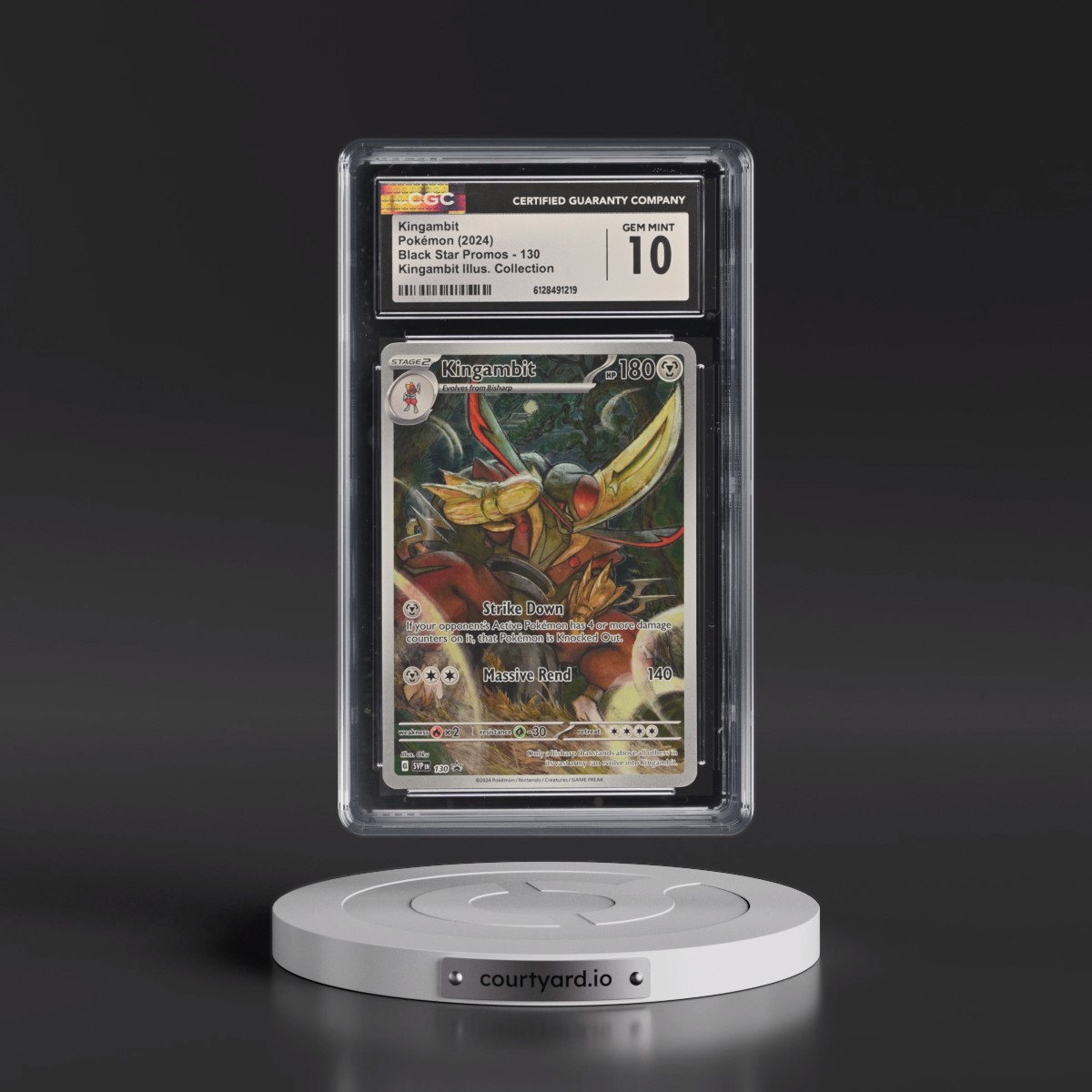 2023 Black Star Promos - Scarlet & Violet SVP EN #130 Kingambit - Kingambit Illus. Collection (Holo) (CGC 10 GEM MINT)
