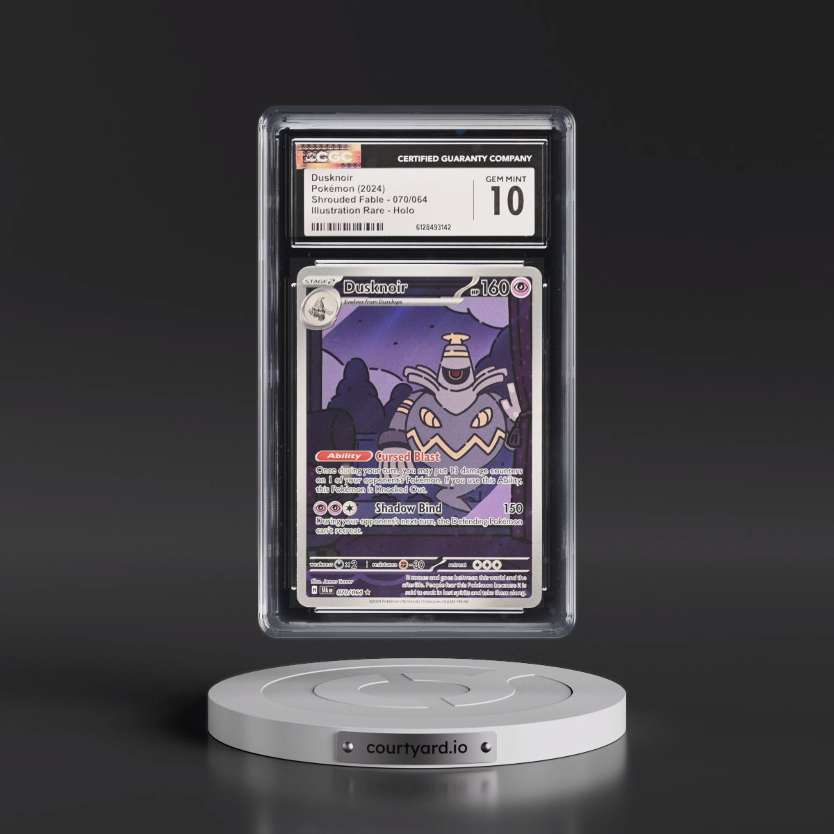2023 Shrouded Fable - SFA EN #070/064 Dusknoir - Illustration Rare Holo (CGC 10 GEM MINT)