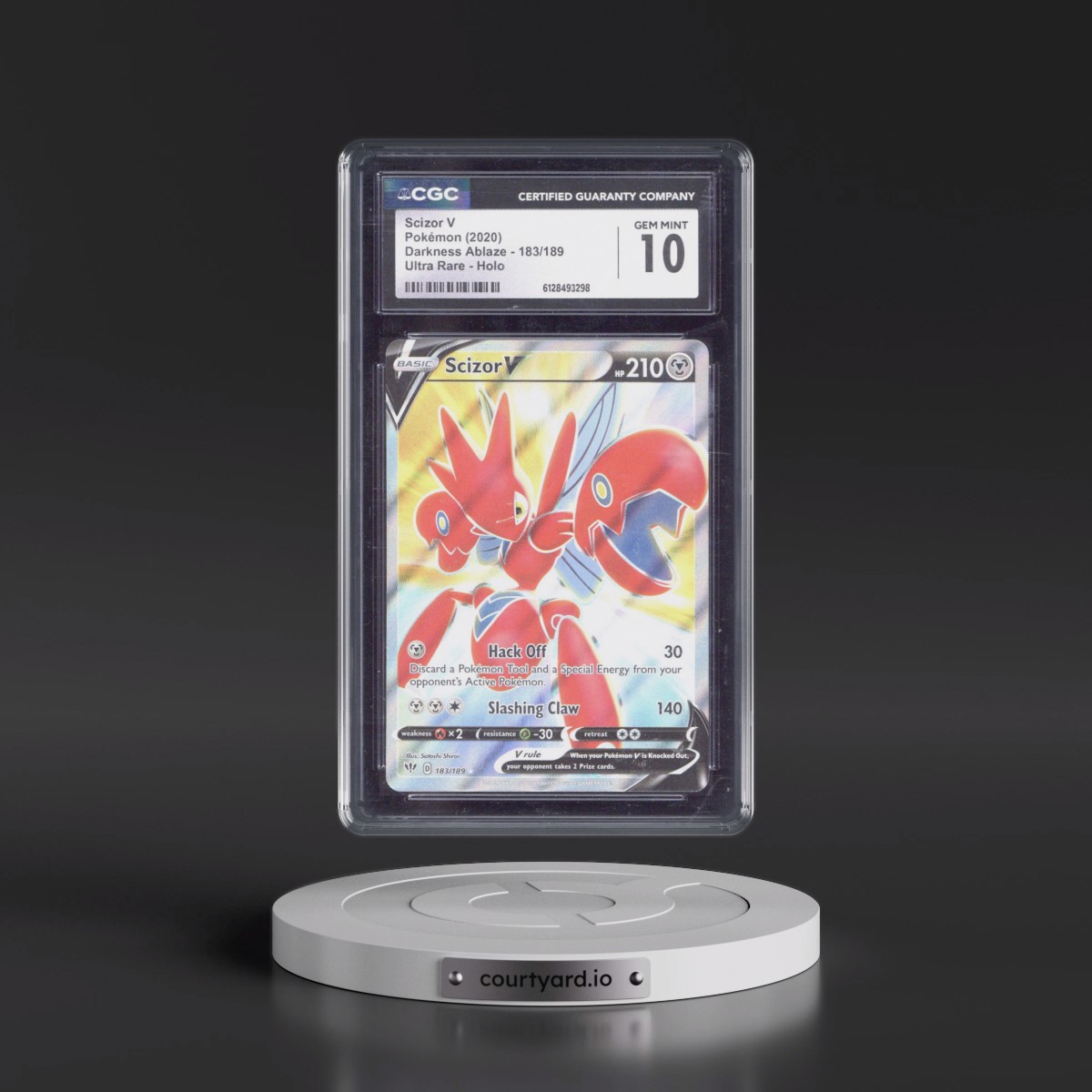 2020 Darkness Ablaze #183/189 Scizor V - Ultra Rare Holo (CGC 10 GEM MINT)
