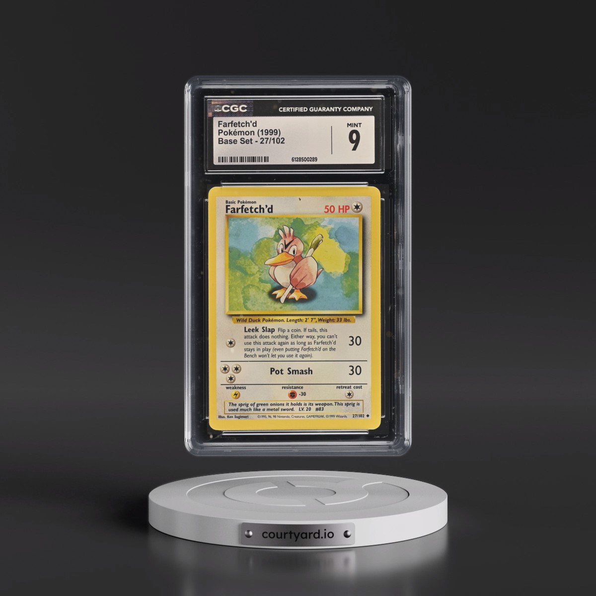 1999 Base Set #27/102 Farfetch'd (CGC 9 MINT)