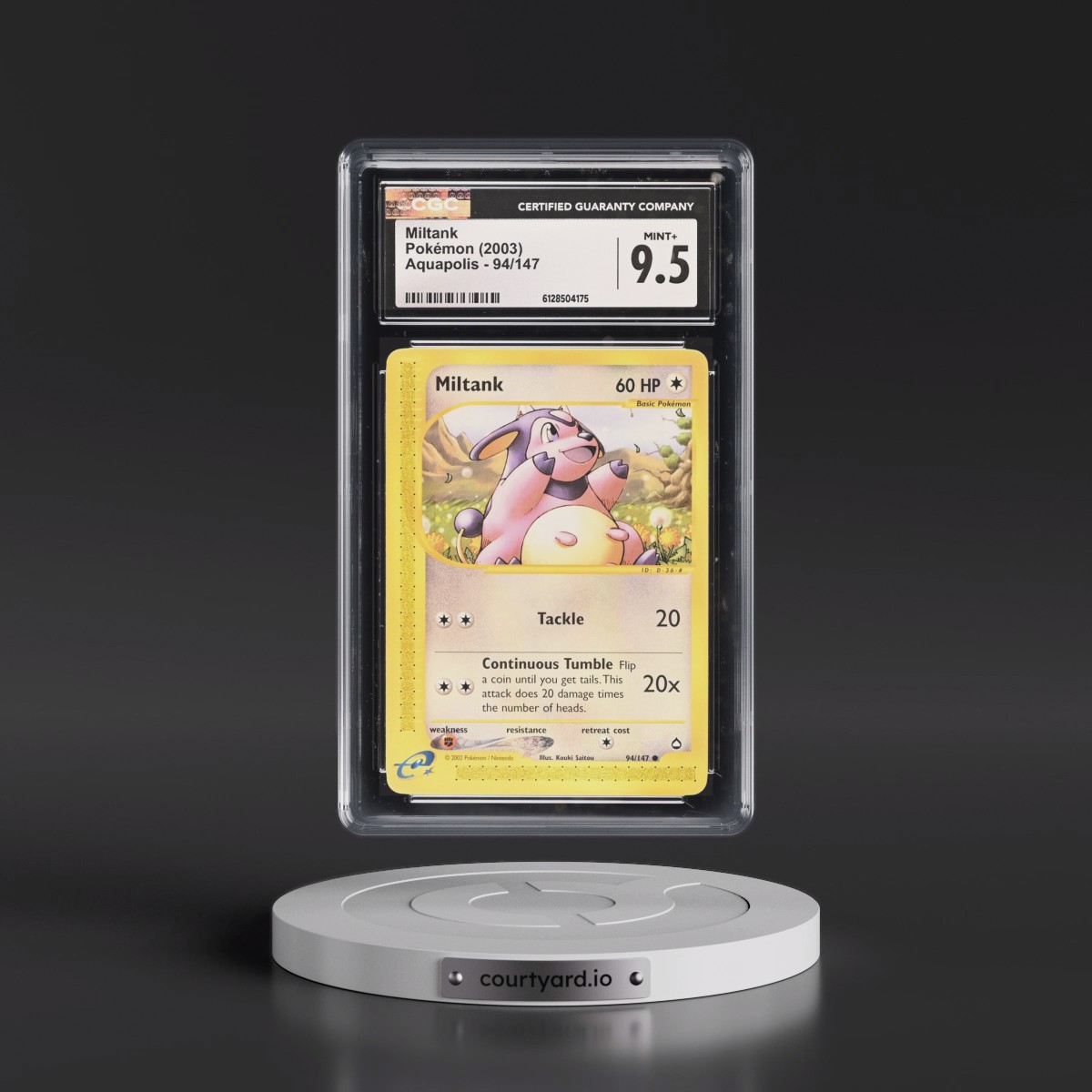 2003 Aquapolis #94/147 Miltank (CGC 9.5 MINT+)