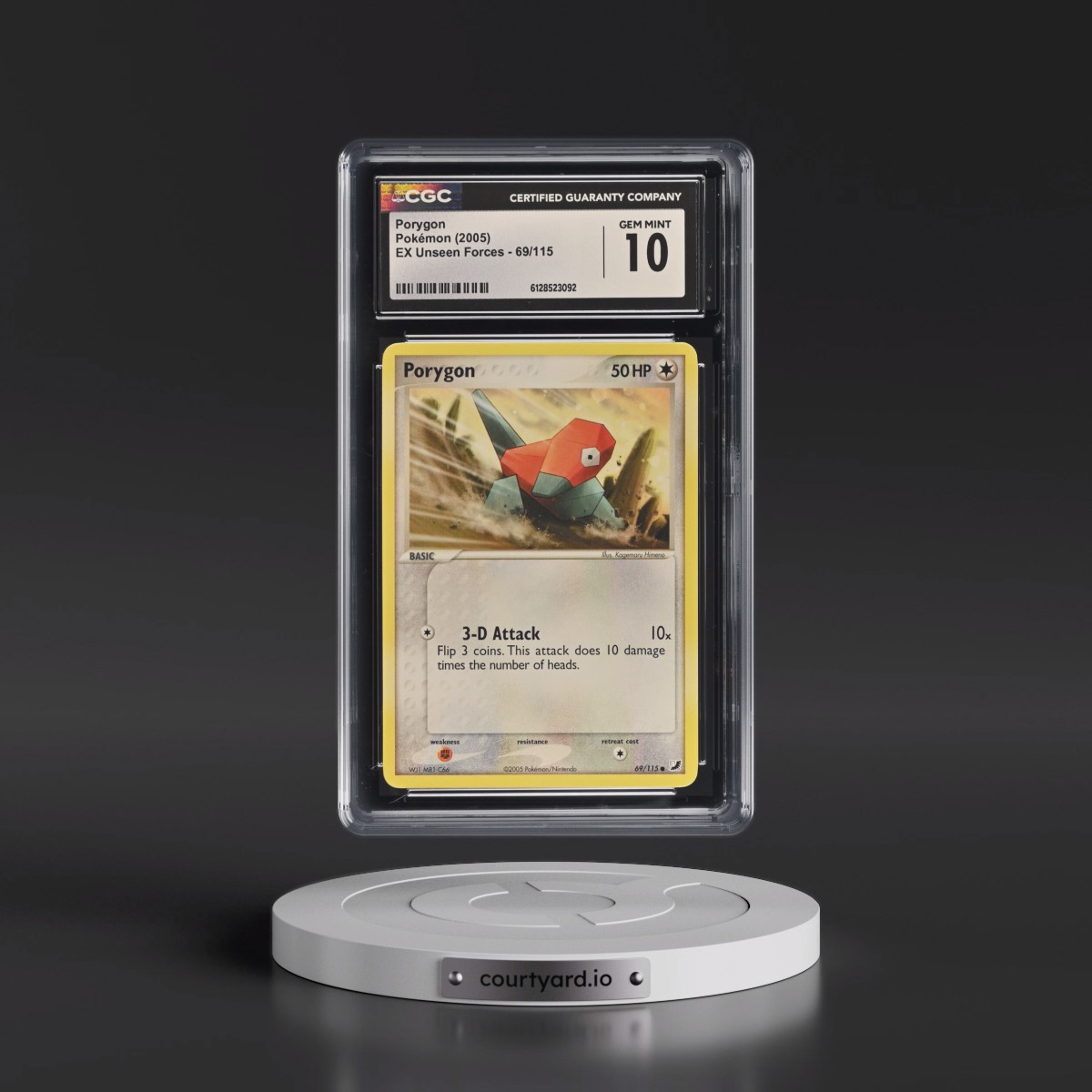 2005 EX Unseen Forces #69/115 Porygon (CGC 10 GEM MINT)