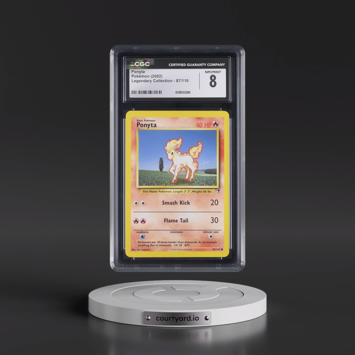 2002 Legendary Collection #87/110 Ponyta (CGC 8 NM-MT)