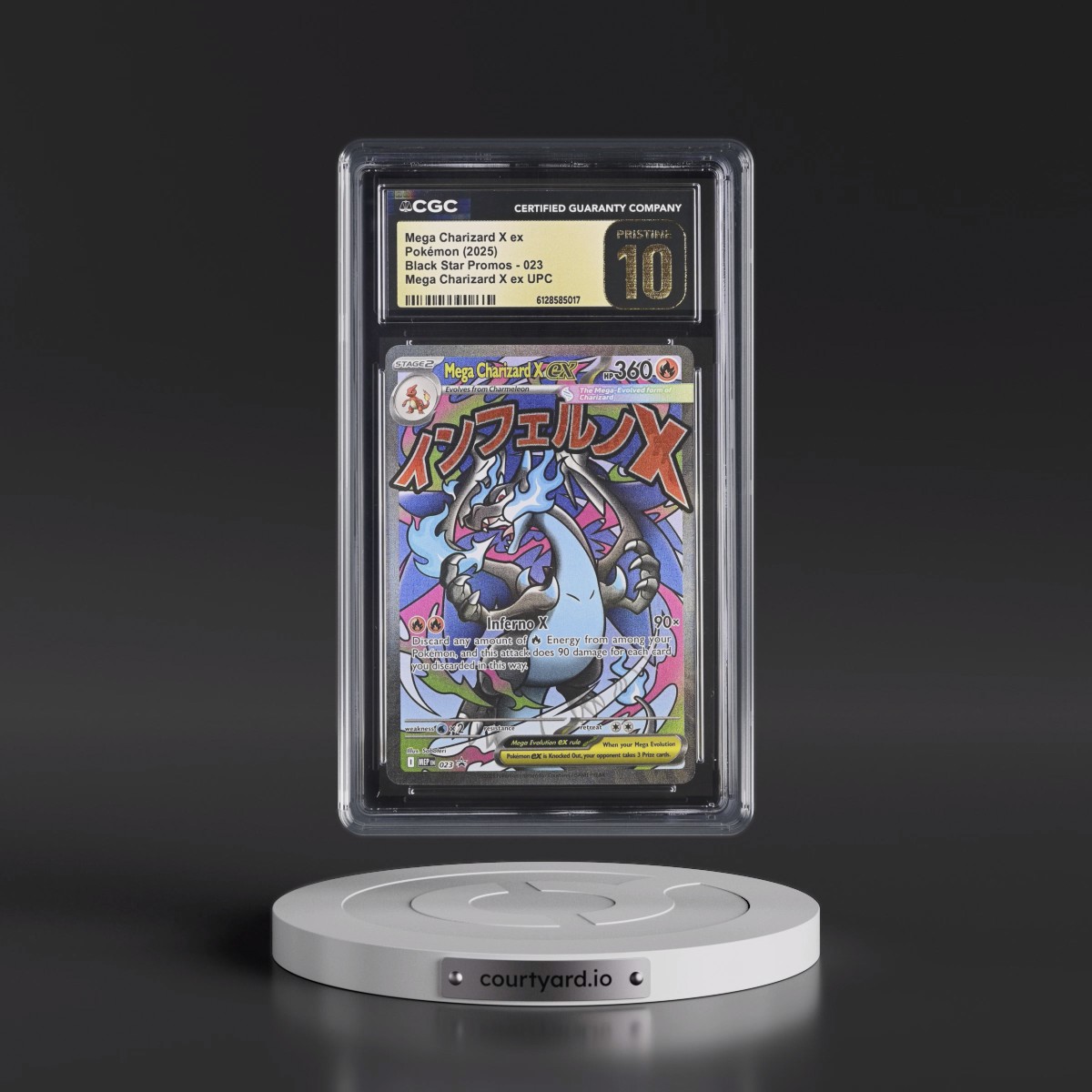 2025 Black Star Promos - Mega Evolution MEP EN #023 Mega Charizard X ex - Mega Charizard X ex Ultra Premium Collection (Holo) (CGC 10 PRISTINE)